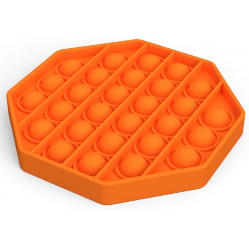 Antistresinis silikoninis žaislas Pop-it (orange)